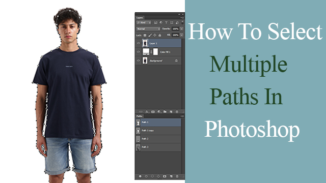 How to select path in photoshop